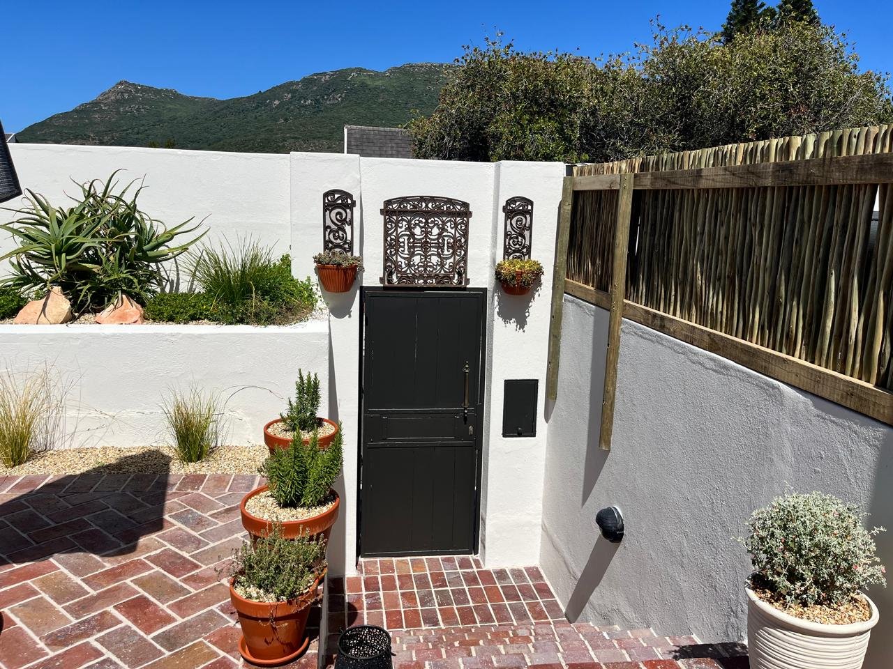 Private direct street access with decorative entrance